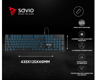 SAVIO Tempest RX FULL Outemu BLUE, LED niebieski, NKRO, Anty-ghosting SAVGK TEMPEST FULL BLUE - 1462252 - zdjęcie 7